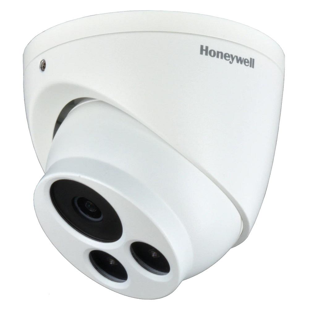 Camera supraveghere Honeywell IP turret HC30WE2R3; 2MP, : 1/2.9" Progressive CMOS, rezolutie: 1920(H) x 1080(V), iluminare:  0.065lux color @ F2.0, 0 lux B/W cu IR LEDs on @ F2.0, lentila fixa: 2.8mm, distanta IR: 50m, Smart IR, 120dB WDR/ 3D DNR/HLC, compresie: H.265/H.264/Smart Codec/MJPEG