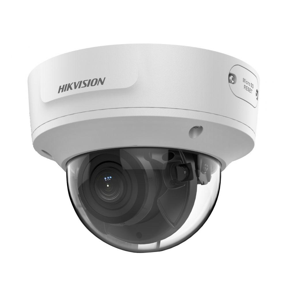 Camera supraveghere Hikvision IP dome DS-2CD2743G2-IZS(2.8-12mm), 4MP, senzor: 1/3″ Progressive Scan CMOS, rezolutie: 2688 × 1520@30fps, iluminare: Color: 0.005 Lux @ (F1.6, AGC ON), 0 Lux cu IR on, lentila varifocala motorizata: 2.8 - 12 mm, distanta IR: 40m, 120 dB WDR/ICR Cut/BLC/HLC/3D DNR