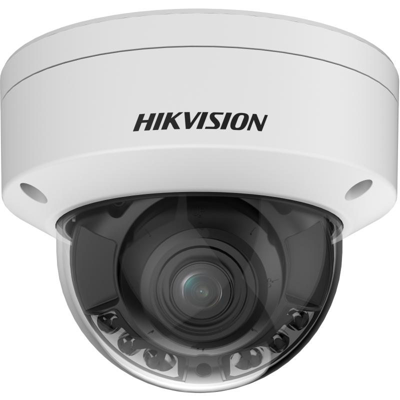 Camera de supraveghere IP Dome 4MP Hikvision DS-2CD2747G2HT- LIZS(2.8-12MM)(EF), lentila varifocala: 2.8-12mm, iluminare: Color: 0.0028 Lux @ (F1.2, AGC ON),0 Lux cu lumina alba: 40m, slot card de memorie: microSD/microSDHC/microSDXC card, up to 512 GB, alarma la evenimente: Motion detection