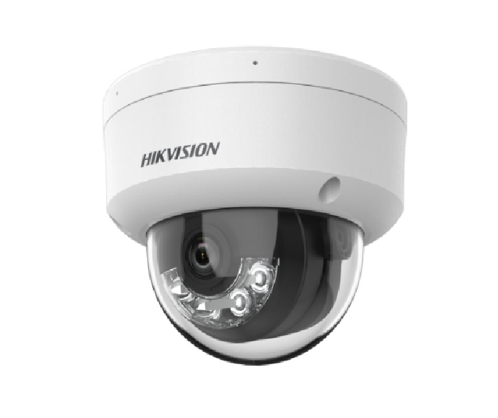 Camera de supraveghere IP Dome 4MP Smart Hybrid Light Hikvision DS-2CD1143G2-LIU(2.8MM), lentila fixa 2.8mm, iluminare min: Color: 0.005 Lux @ (F1.6, AGC ON),B/W: 0 Lux cu IR 30m, microfon incorporat, alarma la evenimente: motion detection, video tampering, scene change detection, face capture, line