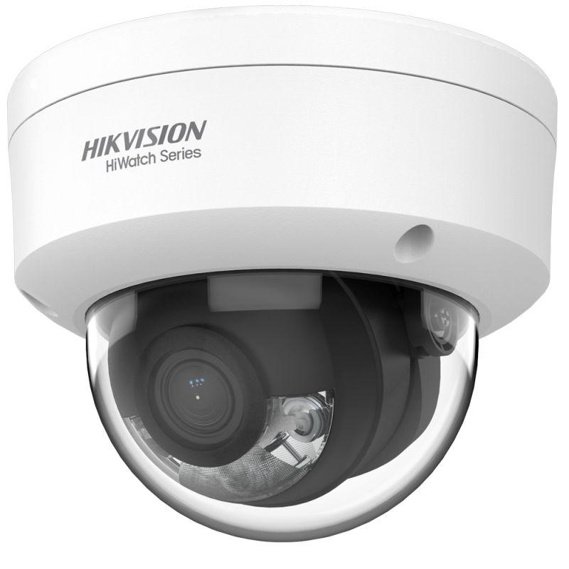 Camera de supraveghere Hikvision Hiwatch HWI-D129H(2.8mm)(D) Color IP Dome Camera Vu ,1/2.8" Progressive Scan CMOS.2 Megapixel (1920x1080).Lens 2.8 mm.0 Lux. Color image 24/7. H.265+/H.265/H.264 +/H.264. Dual Stream.RJ-45 10/100 BaseT. PoE IEEE802.3af. Waterproof IP67. Antivandal IK08. IR CUT. WEB