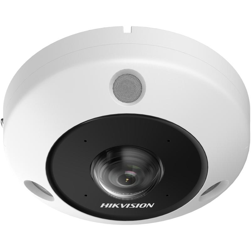 Camer de supraveghere IP Fisheye 6MP Hikvision DS-2CD6365G1-IVS(1.16MM), senzor: 1/1.8" Progressive Scan CMOS, lentila fixa 1.16mm, iluminare: Color: 0.01 Lux @ (F2.25, AGC ON),B/W: 0.005 Lux @ (F2.25, AGC ON),B/W: 0 Lux with IR: 15m, Fisheye View: 2560 × 2560, 2048 × 2048, 1280 × 1280; 180 Panorama