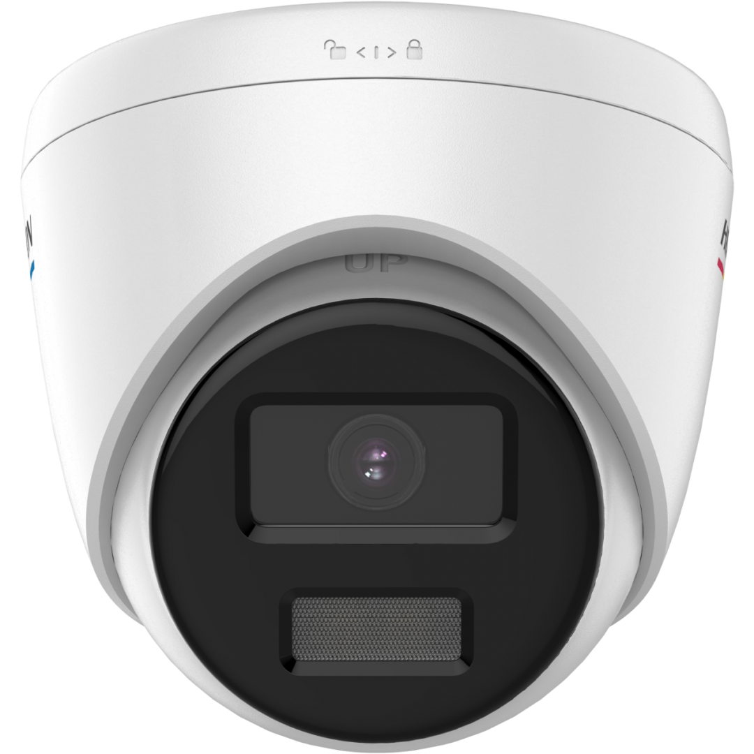 Camera supraveghere Hikvision IP turret DS-2CD1327G0-L-28C, 2MP, ColorVu lite - imagini color 24/7 (color pe timp de noapte), senzor: 1/2.8" Progressive Scan CMOS, rezolutie: 1920 × 1080@25fps, iluminare: Color: 0.001 Lux @ (F1.0, AGC ON), lentila: 2.8mm, unghi vizualizare: horizontal FOV 107°