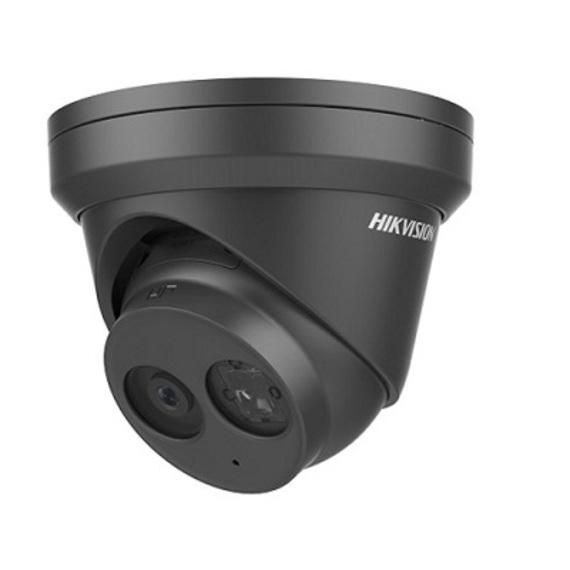 Camera supraveghere Hikvision IP turret DS-2CD2343G2-IU(2.8mm)(BLACK), 4MP, culoare neagra, Acusens - filtrarea alarmelor false dupa corpul uman si masini, microfon audio incorporat, senzor: 1/3″ Progressive Scan CMOS, rezolutie: 2688 × 1520@30fps, iluminare: Color: 0.005 Lux @ (F1.6, AGC ON), 0 Lux