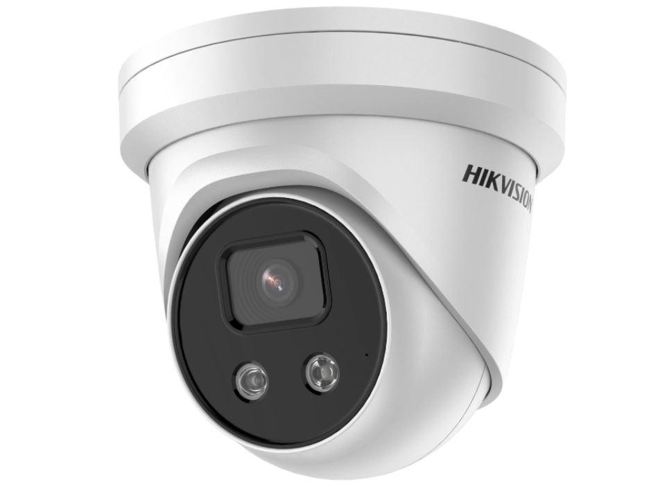 Camera supraveghere Hikvision IP turret DS-2CD2346G2-IU(2.8mm)C, 4MP, Acusens - filtrarea alarmelor false dupa corpul uman si masini, low- light powered by DarkFighter, microfon audio incorporat, senzor: 1/3" Progressive Scan CMOS, rezolutie: 2688 × 1520@30 fps, iluimnare: Color: 0.003 Lux @ (F1.4