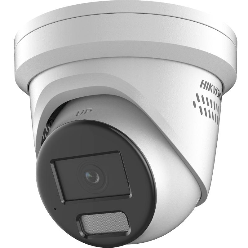 Camera de supraveghere IP Turret 4MP Smart Hybrid Light with ColorVu Fixed Hikvision DS-2CD2347G2H-LISU/SL(4MM)(EF), lentila fixa 4mm, iluminare min: Color: 0.0008 Lux @ (F1.0, AGC ON),0 Lux, IR 30m, microfon incorporat, slot card de memorie: microSD/microSDHC/microSDXC maxim 512GB, alarma la