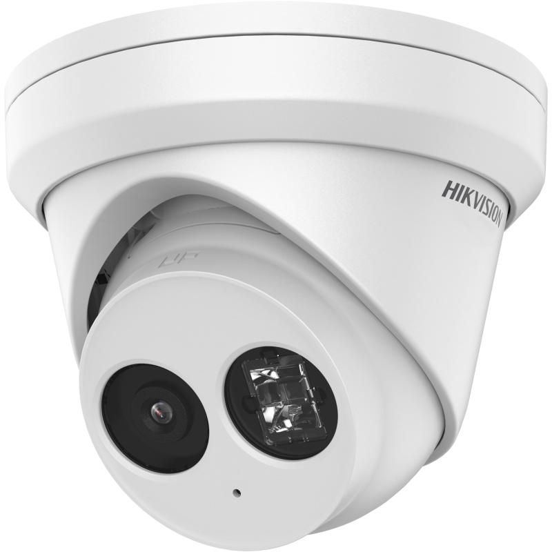 Camera supraveghere Hikvision IP turret DS-2CD2363G2-IU(2.8mm)B 6MP, AcuSens - filtrarea alarmelor false dupa copul uman si masini, microfon audio incorporat, senzor 1/2.8" Progressive Scan CMOS , rezolutie 3200 × 1800@20 fps, iluminare Color: 0.005 Lux @ (F1.6, AGC ON), B/W: 0 Lux with IR, lentila