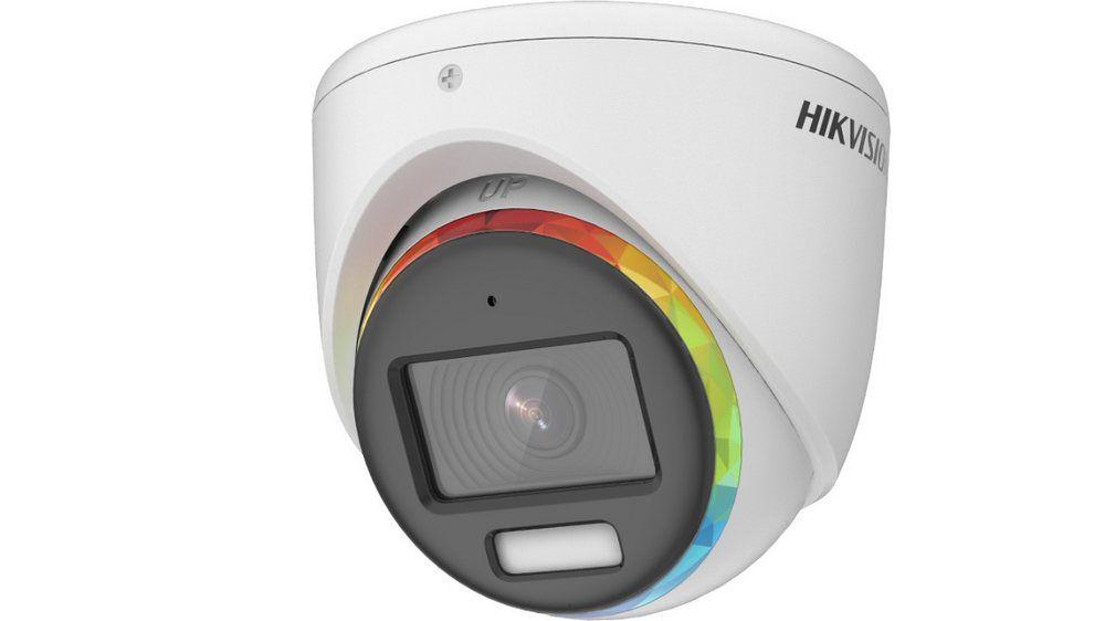 Camera de supraveghere Hikvision Turbo HD turret DS-2CE72DF3T-FS(2.8mm) (O-STD); 2MP, Color Vu - imagini color pe timp de noapte, mirofon audio incorporat, Aperture F1.0, 2MP, Color Vu - imagini color pe timp de noapte, mirofon audio incorporat, Aperture F1.0, senzor: 2 MP CMOS, rezolutie: 1920 (H)