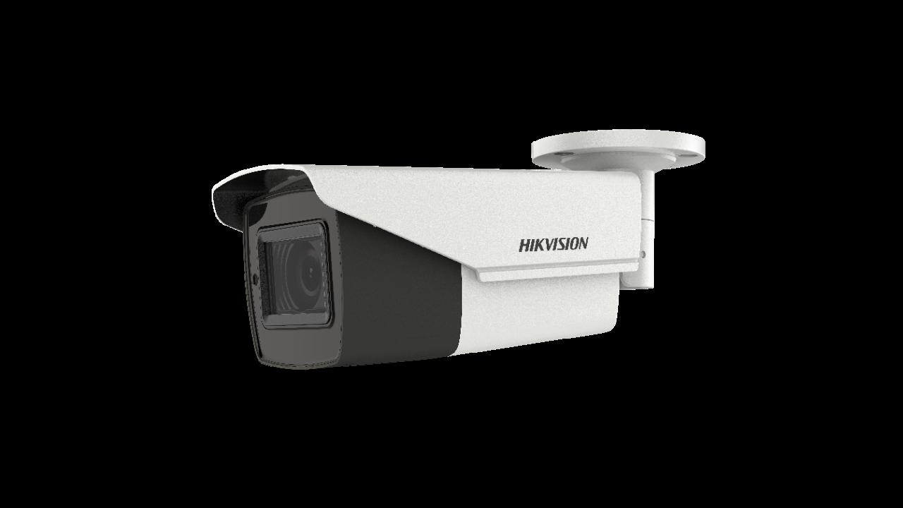 Camera supraveghere Hikvision Turbo HD DS-2CE19U1T-AIT3ZF(2.8-12mm); 8MP, 8.29 MP high performance CMOS, rezolutie: 3840 × 2160 @12.5fps, iluminare: Color: 0.01 Lux @ (F1.2, AGC ON), 0 Lux with IR, lentila varifocala motorizata: 2.7-13.5mm, unghi vizualizare: 108.1°la 45.6°, distanta IR: 80metri