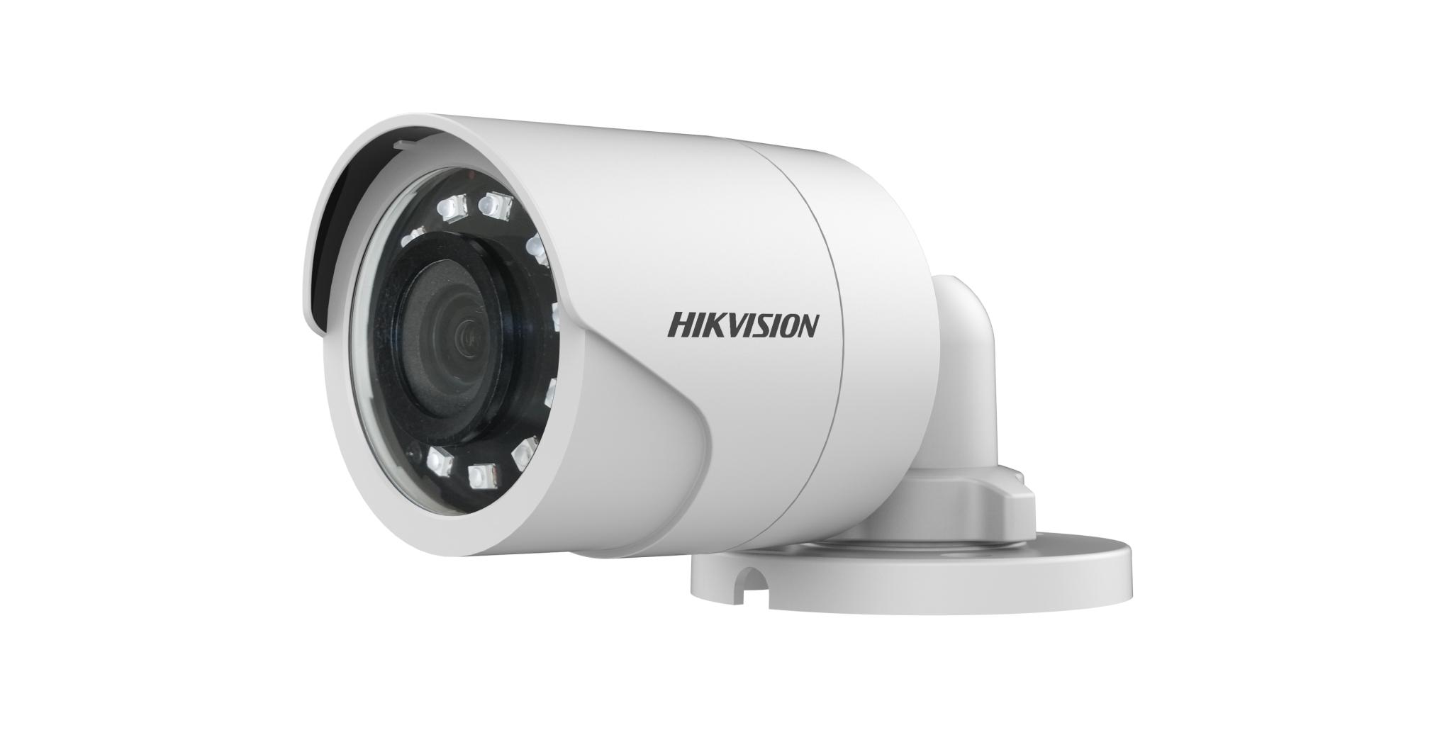 Camera supraveghere Hikvision Turbo HD bullet, DS-2CE16D0T-IRF(2.8mm) (C); 2MP, 2MP CMOS Sensor, rezolutie 1920 (H) × 1080 (V)@25FPS, iluminare: 0.01 Lux@(F1.2, AGC ON), 0 Lux with IR, lentila fixa: 2.8mm, unghi vizualizare:  horizontal: 106.4°,vertical: 57.9°, diagonal: 124.6°, distanta IR