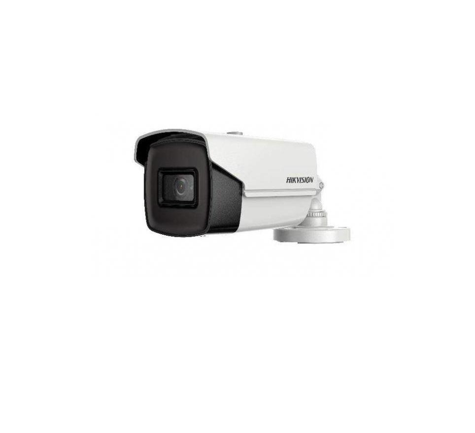 Camera de supraveghere Hikvision Turbo HD Outdoor Bullet, DS-2CE16H8T- IT5F(3.6mm); 5MP; Fixed Lens: 3.6mm; 5MP@20fps, 4MP@25fps(P)/30fps(N) (Default), EXIR, 80m IR, Outdoor EXIR Bullet, ICR, 0.005 Lux/F1.2, 12VDC, Smart IR, True WDR, 3D DNR, OSD Menu(Up the Coax), IP67;