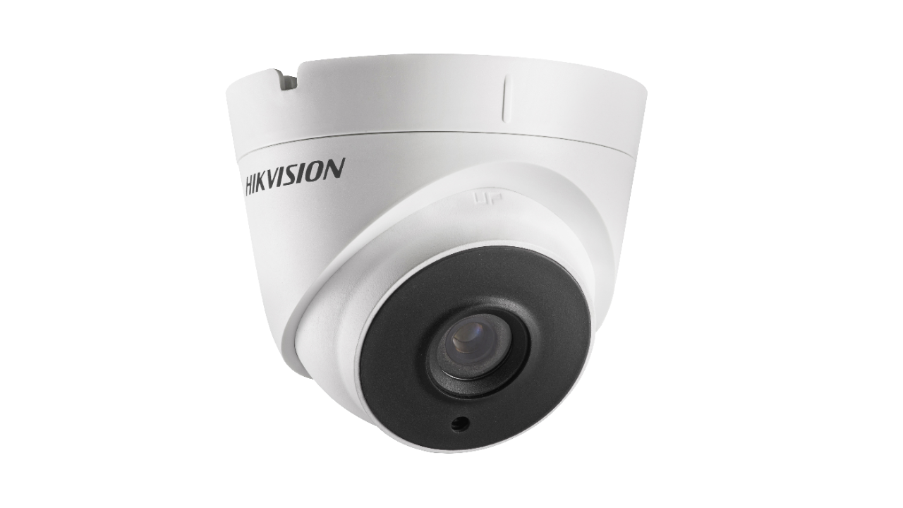 Camera Hikvision TurboHD Dome DS-2CE56D8T-IT3E(2.8mm); HD1080p, 2MP CMOS Sensor, EXIR; 40m IR; 2.8mm lens; Outdoor EXIR Eyeball; ICR, 0.005 Lux/F1.2, 12 VDC/built-in PoC; Smart IR; 3D DNR; OSD Menu (Up the Coax); True WDR; IP66.