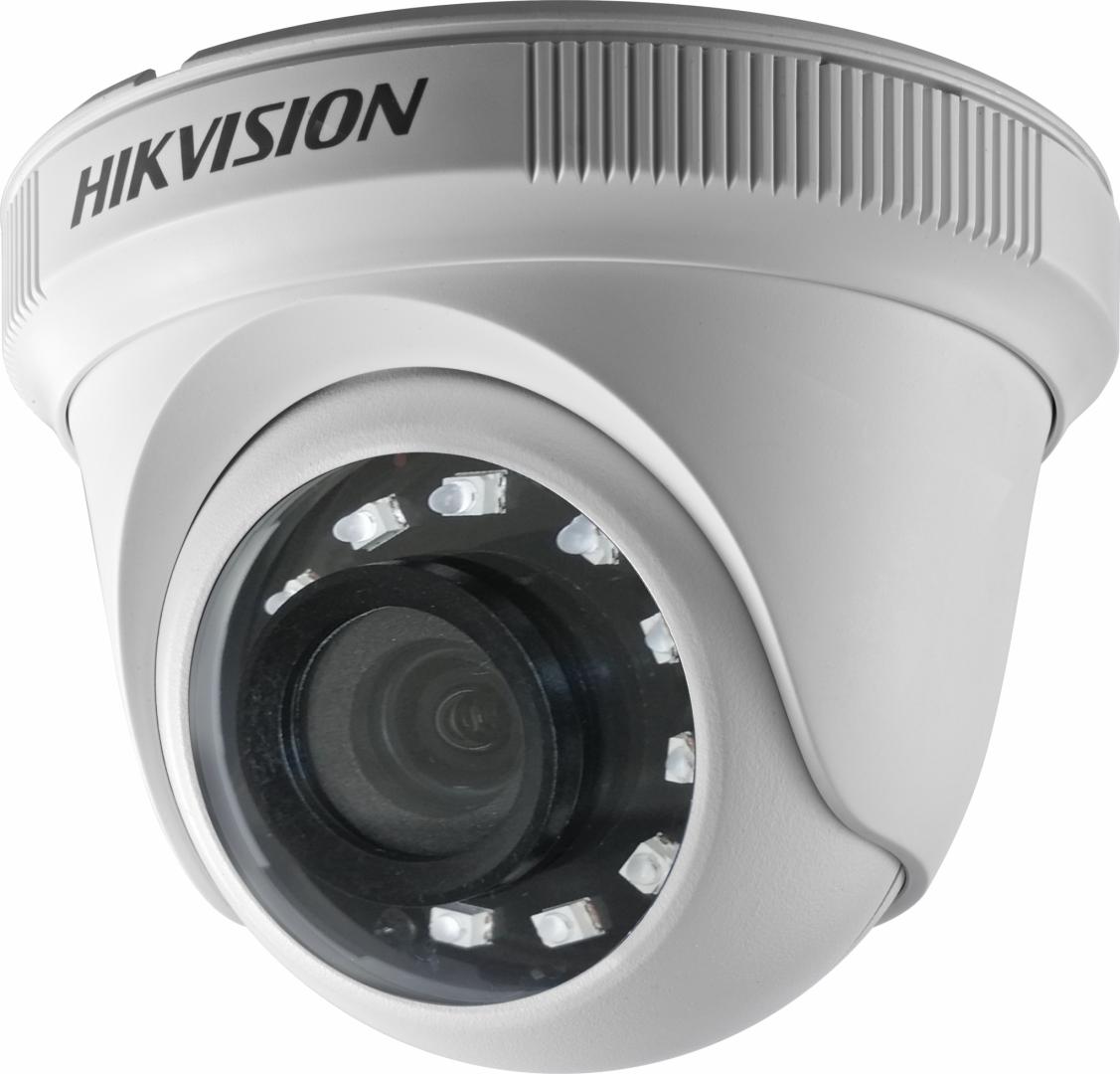 Camera de supraveghere Hikvision Turbo HD dome DS-2CE56D0T-IRPF(3.6mm) (C); 2MP; 2MP high performance CMOS; rezolutie 1080P@25fps; iluminare: 0.01 Lux@(F1.2, AGC ON), 0 Lux with IR; lentila 3.6mm, vizualizare orizontala FOV: 79.6°, vertical FOV: 43.5°, diagonal FOV: 93.7°; distanta IR: 25 metri