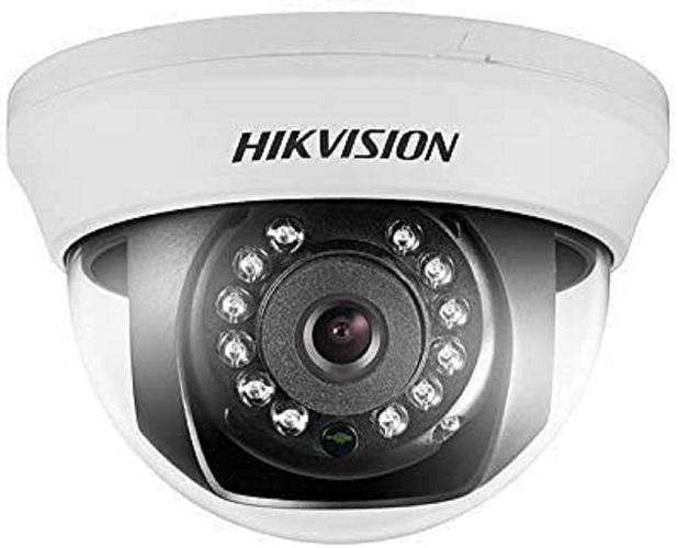 Camera supraveghere Hikvision Turbo HD dome DS-2CE56H0T-IRMMF(2.8mm)(C); 5MP, rezolutie: 2560 × 1944@20fps, iluminare: 0.01 Lux@(F1.2, AGC ON), 0 Lux with IR, lentila fixa: 2.8mm, unghi vizualizare: horizontal FOV: 85°, vertical FOV: 63°, diagonal FOV:110°, distanta IR: 20metri, Smart IR, Digital