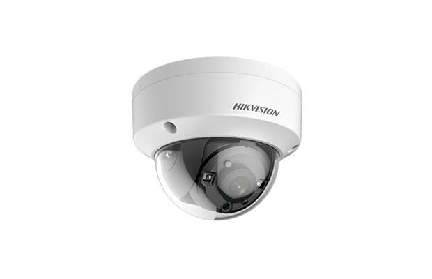 Camera supraveghere Hikvision Turbo HD dome DS-2CE57U1T-VPITF(2.8m), 8.29MP, rezolutie: 3840 × 2160@12.5fps, 5MP@20fps, 4MP@25fps, 4MP@30fps, 2MP@25fps, iluminare: Color: 0.01 Lux@(F1.2, AGC ON), 0 Lux cu IR, lentila: 2.8mm, distanta IR: 30m, EXIR 2.0, smart IR, 105 dB DWDR/IR cut