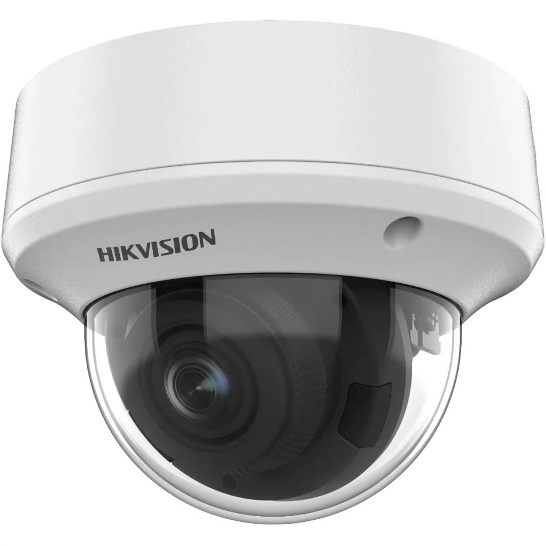 Camera supraveghere Hikvision Turbo HD dome DS-2CE5AU1T-VPIT3ZF 2.7- 13.5mm Image Sensor 8.29 megapixel progressive scan CMOS, Resolution 3840 (H) × 2160 (V),Min. illumination Color: 0.01 Lux @ (F1.2, AGC ON), 0 Lux with IR, up to 60 m IR distance, 4 in 1 video output (switchable