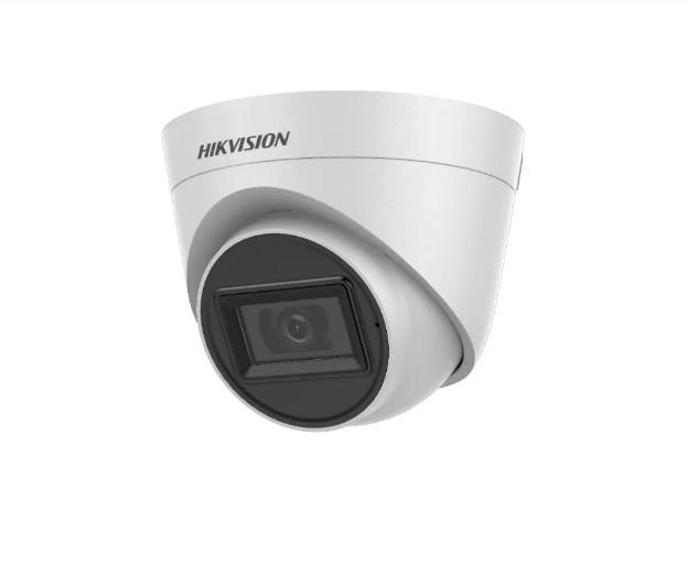 Camera supraveghere Hikvision Turbo HD turret DS-2CE78D0T-IT3FS(3.6mm), 2MP, microfon audio incorporat, senzor: 2MP CMOS, rezolutie: 1920× 1080,Min. illumination 0.01 Lux@(F1.2, AGC ON), 0 Lux with IR, IR 40M,Operating Conditions -40 °C to 60 °C ,Dimensions Φ 109.82 mm × 91.03 mm (Φ 4.32" ×