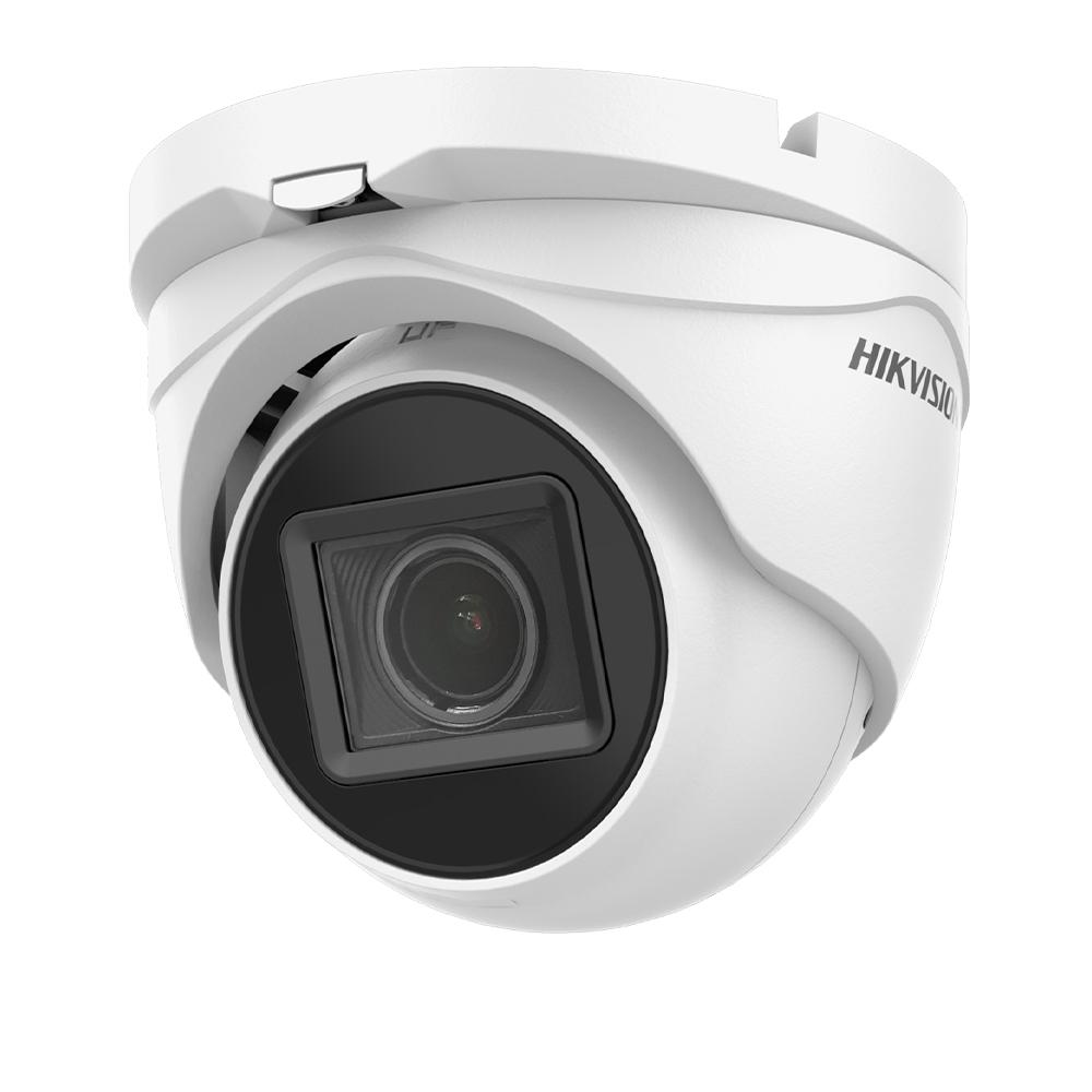 Camera supraveghere TurboHD turret Hikvision DS-2CE79H0T-IT3ZF(2.7- 13.5MM), 5MP, rezolutie 2560 × 1944 @20 fps, 4 M @ 30 fps, iluminare 0.01 Lux @ (F1.2, AGC ON), 0 Lux cu IR, lentila varifocala motorizata 2.7 mm la 13.5 mm, distanta IR 40m, Digital WDR,IR Cut Filter,DWDR, BLC, HLC,AGC, Global