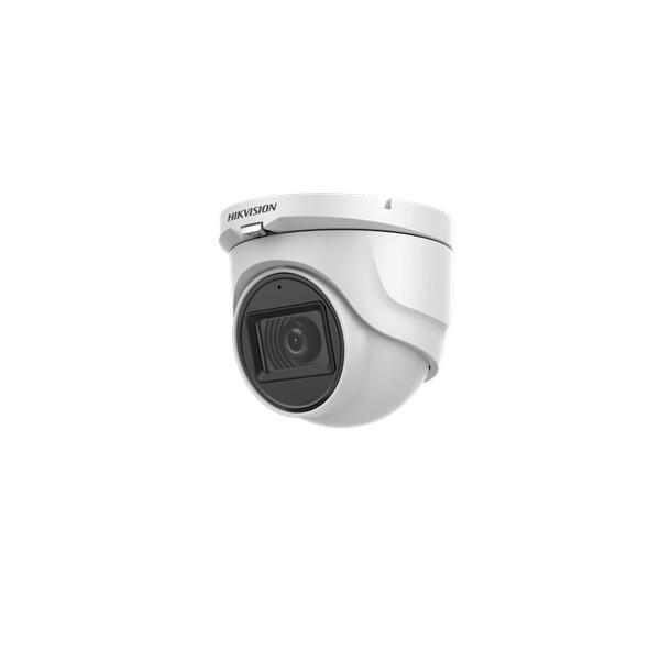 Camera supraveghere Hikvision Turbo HD turret DS-2CE76H0T-ITMF(2.8mm)C, 5MP, rezolutie: 2560 x 1944@20FPS, iluminare: 0.01 Lux@(F1.2, AGC ON), 0 Lux cu IR, lentila:2.8mm, unghi vizualizare: horizontal FOV: 85°, vertical FOV: 63°, diagonal FOV:110° distanta IR: 30 metri, Digital WDR/2D