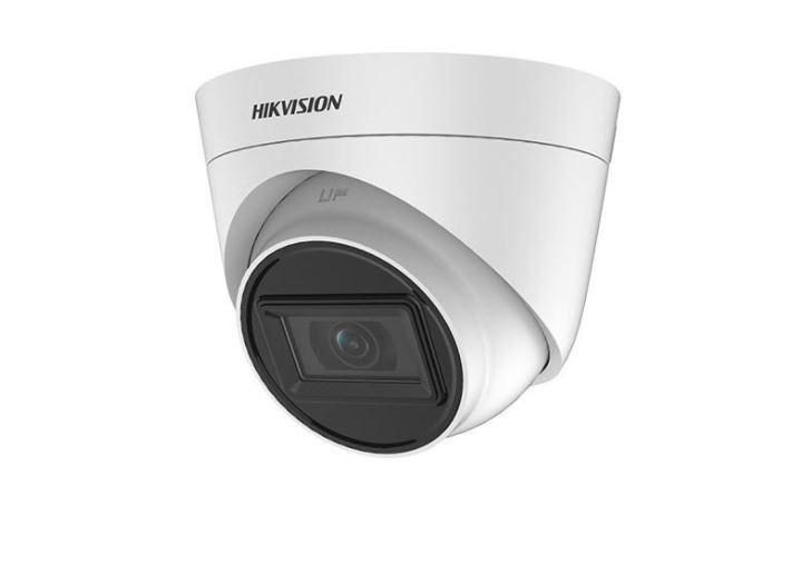 Camera supraveghere Hikvision Turbo HD turret DS-2CE78H0T-IT3FS(2.8mm), 5MP, microfon audio incorporat, senzor: 5 MP CMOS, rezolutie: 2560× 1944 @20fps, 4MP@30fps, 4MP@25fps, 1080P@30fps, 1080P@25fps, iluminare: 0.01 Lux@(F1.2, AGC ON), 0 Lux cu IR, lentila: 2.8mm, distanta IR: 40m, Digital