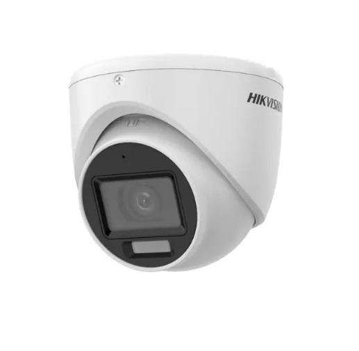 "Camera de supraveghere Hikvision Turret DS-2CE76K0T-LMFS(2.8MM) 5MP; Smart Hybrid Light Audio; Senzor: 3K CMOS; Rezolutie 5MP; Iluminare: 0.01 Lux @ (F1.6, AGC ON), 0 Lux with IR, Day & Night ICR; Lentila: 2.8 mm,horizontal FOV: 104.9°, vertical FOV:67.3°, diagonal FOV: 129.8°; IR: 30M; Lumina