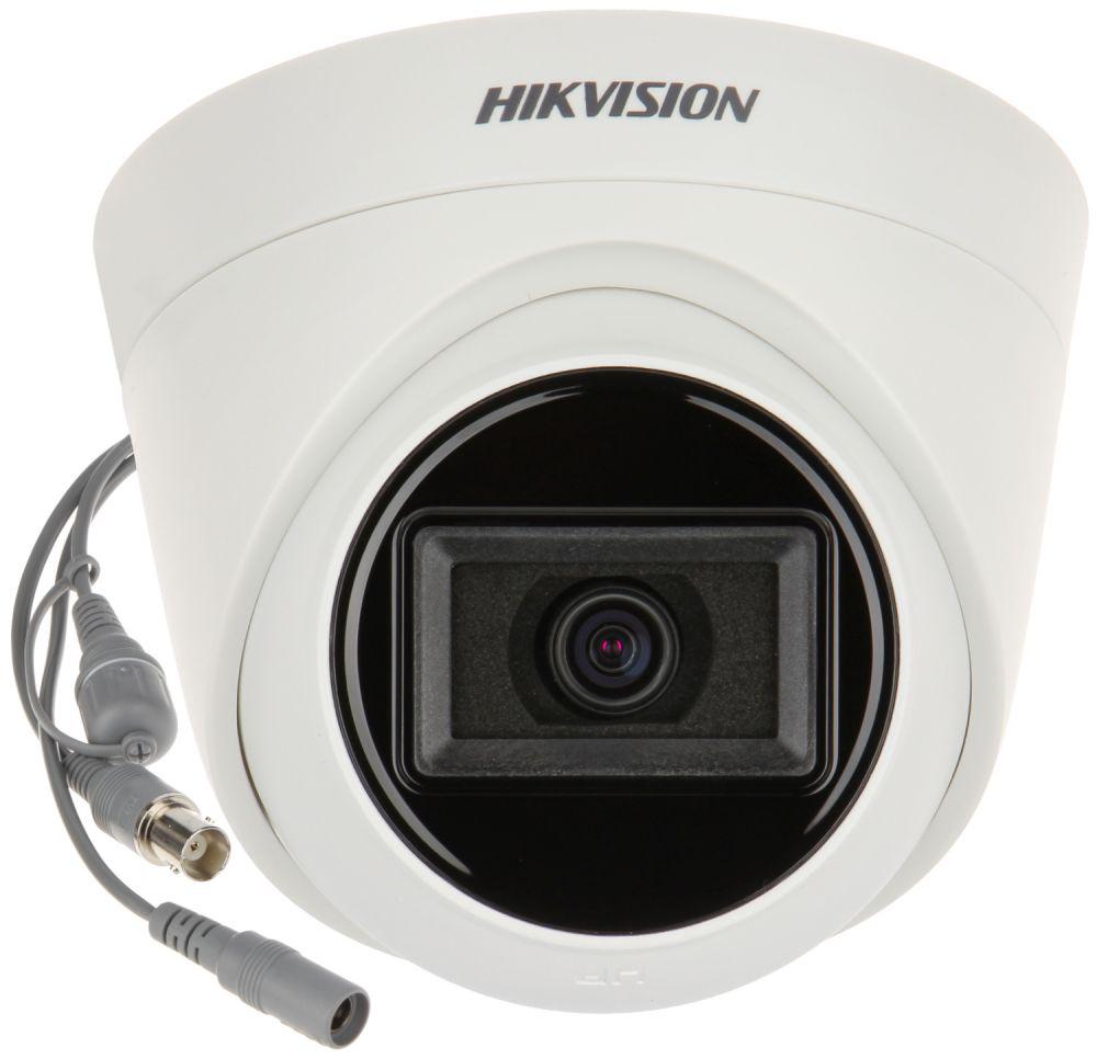 Camera supraveghere Hikvision Turbo HD turret DS-2CE78H0T-IT3F(2.8mm) (C), 5MP, rezolutie: 2560 × 1944 (5M@20fps, 4M@30fp), luminare: 0.01 Lux@(F1.2, AGC ON), 0 Lux with IR, lentila: 2.8mm, unghi vizulaizare: horizontal FOV: 85°, vertical FOV: 63°, diagonal FOV: 110°, distanta IR: 40metri, DWDR/2D