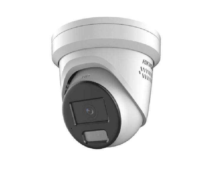 Camera de supraveghere IP Turret 8MP Smart Hybrid Light with ColorVu Hikvision DS-2CD2387G2H-LISU/SL(2.8MM)(EF), lentila fixa 2.8mm, iluminare min: Color: 0.0008 Lux @ (F1.0, AGC ON),0 Lux cu IR 30m, microfon incorporat, difuzor incorporat, interfata audio: 1/1, alarma: 1/1, slot card de memorie