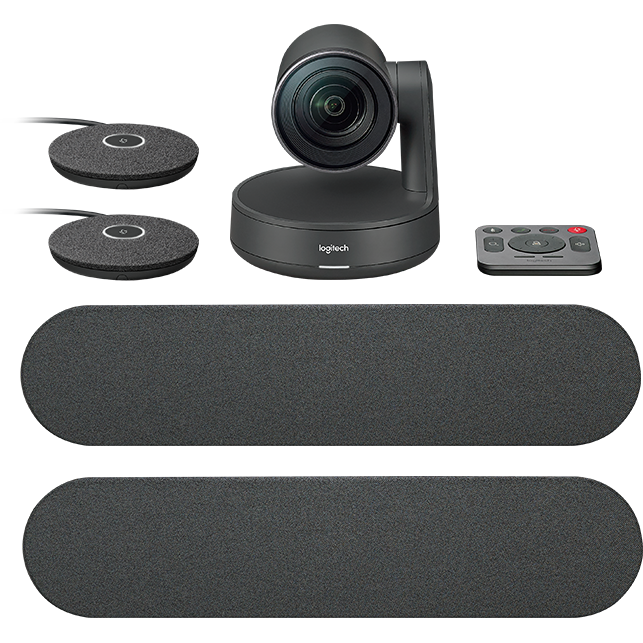 Camera videoconferinta Logitech Rally Plus ConferenceCam Ultra-HD, negru