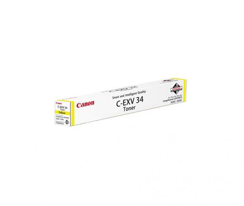 Toner Canon EXV34Y, yellow, capacitate 19000 pagini, pentru IR Advance C2020/2030