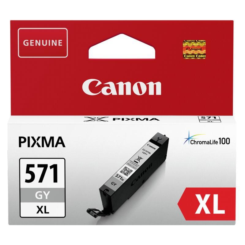 Cartus cerneala Canon CLI-571XL, grey, capacitate 11ml, pentru Canon Pixma MG6850/MG6851, Canon Pixma MG5750/MG5751, Canon Pixma MG7750/MG7751/MG7752.