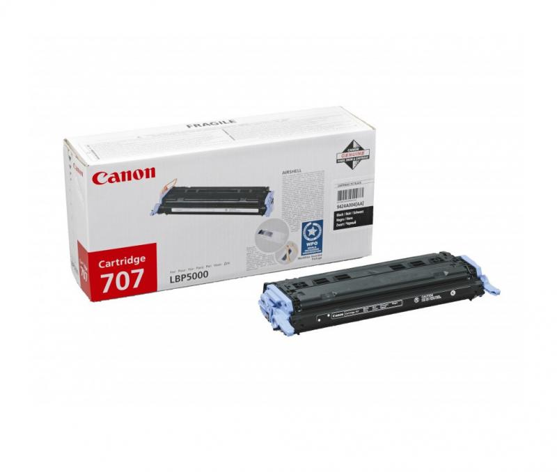 Toner Canon CRG707BK, black, capacitate 2500 pagini, pentru LBP-5000