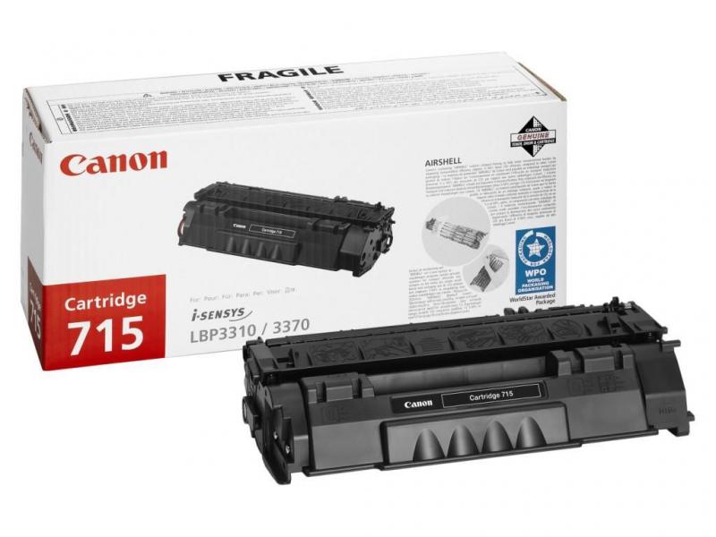 Toner Canon CRG715, black, capacitate 3000 pagini, pentru LBP3310, LBP3370