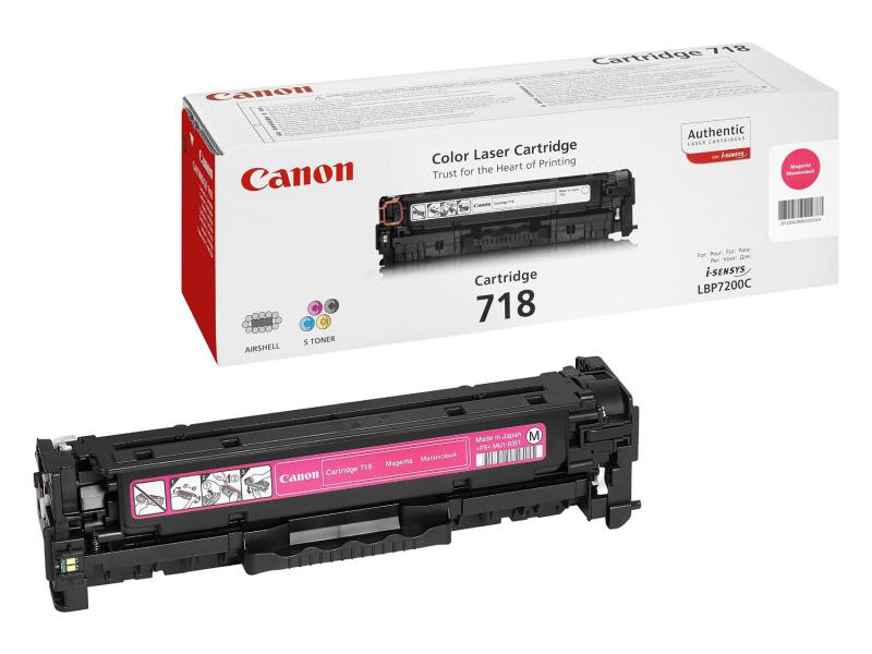 Toner Canon CRG718M, magenta, capacitate 2900 pagini, pentru LBP-7200Cdn