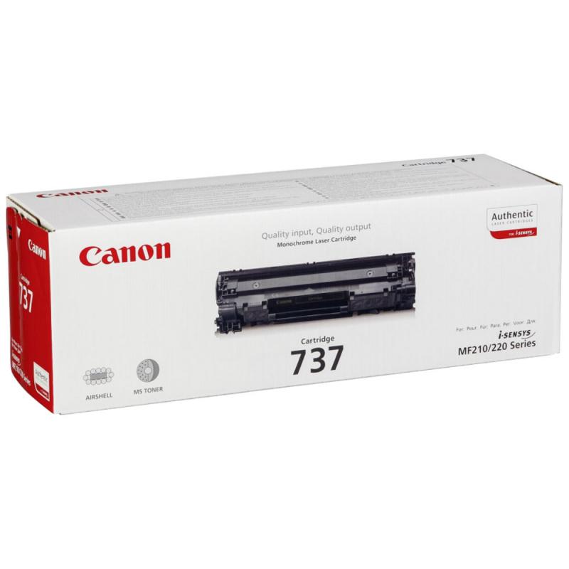 Toner Canon CRG737, black, capacitate 2400 pagini, pentru MF22x/MF21x