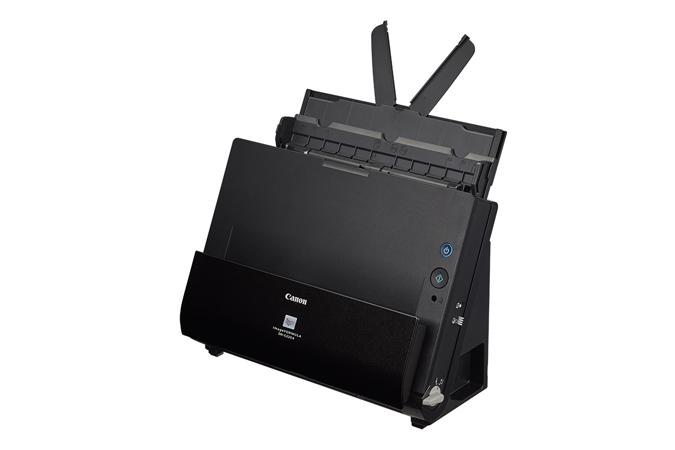 Scanner Canon DRC225II, dimensiune A4, tip sheetfed, viteza de scanare 25ppm alb-negru si color,50IPM, Duplex, rezolutie optica 600dpi, senzor CIS, software inclus: ISIS /TWAIN Driver (Windows 2000/XP Pro/XP Home/Vista/7/8/10), CaptureOnTouch, Nuance eCopy PDF Pro Office, CardIris Plug-in