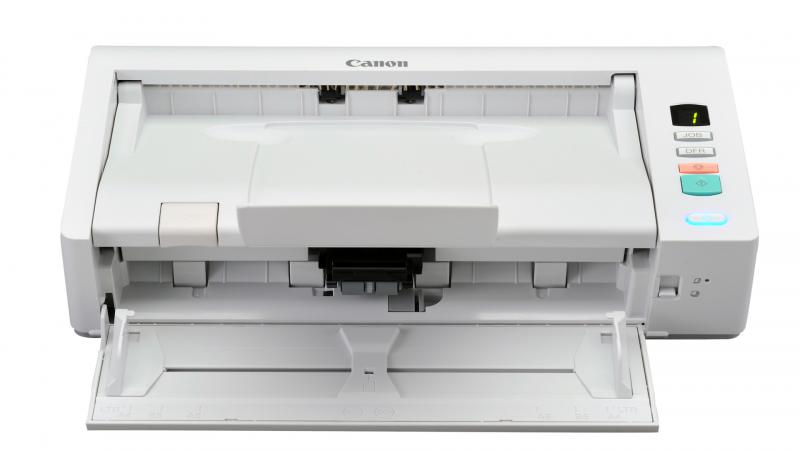 Scanner Canon DRM140, dimensiune A4, tip sheetfed, viteza de scanare: Alb-negru: 200/300 dpi, 40 ppm/80 ipm, Color: 200 dpi, 300 dpi: 40 ppm/80 ipm, rezolutie optica 600dpi, senzor CIS,  Software inclus: Driver ISIS/TWAIN, CaptureOnTouch, CapturePerfect 3.1, Kofax VRS, eCopy PDF Pro Office