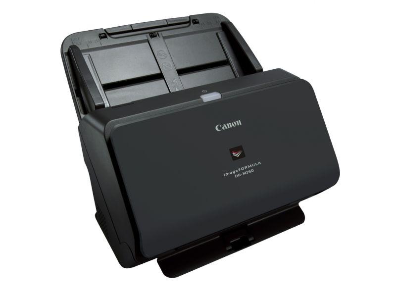 Scanner Canon DRM260, Sheetfed  dimensiune A4, Viteza de scanare: Alb- negru:, 60 ppm/120 ipm, Color:, 60 ppm/120 ,Senzor CMOS CIS cu 1 linie, Sursa de lumina LED RGB, Rezolutie optica 600 dpi, , Capacitate alimentator 80 coli (80 g/mp), Software inclus: Driver ISIS/TWAIN, CaptureOnTouch