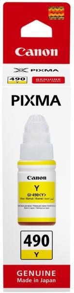 Cartus cerneala Canon GI-490 Y, yellow, capacitate 70ml, pentru echipamente CISS G1400 / G2400 / G3400 / G4400 / G1411 / G2411 / G3411 / G4411.