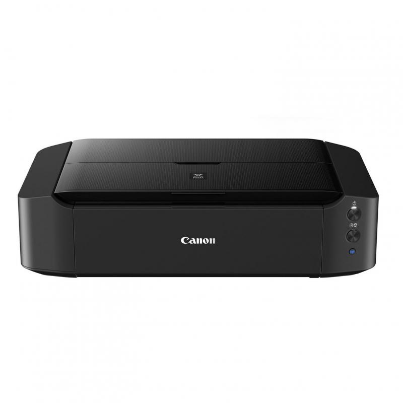 Imprimanta inkjet color Canon Pixma IP8750, dimensiune A3+, viteza max 14,5ipm alb-negru, 10,4ipm color, rezolutie 9600x2400dpi, alimentare hartie: 150 coli, imprimare fara margini, Direct Disc Print, interfata USB, Wi-fi IEEE802.11 b/g/n, PIXMA Printing Solutions, Apple AirPrint, Google Cloud