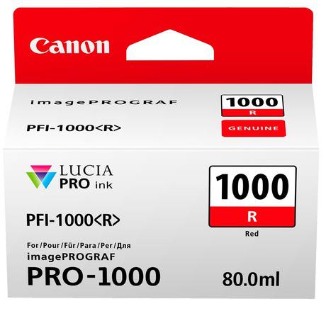 Cartus cerneala Canon PFI-1000R , red, capacitate 80ml, pentru Canon imagePROGRAF PRO-1000.