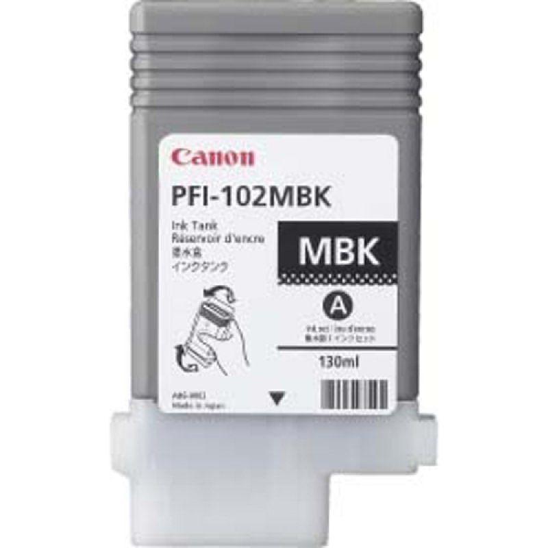 Cartus cerneala Canon PFI-102MB, matte black, capacitate 130ml, pentru Canon LP17, LP24, iPF500, iPF6X0, iPF7X0.