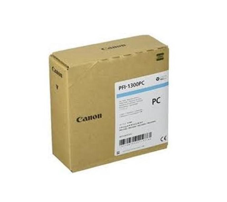 Cartus cerneala Canon PFI-1300PC, photo cyan, capacitate 330ml, pentru Canon imagePROGRAF, PRO-2000, PRO-4000, PRO-4000, PRO-6000S.