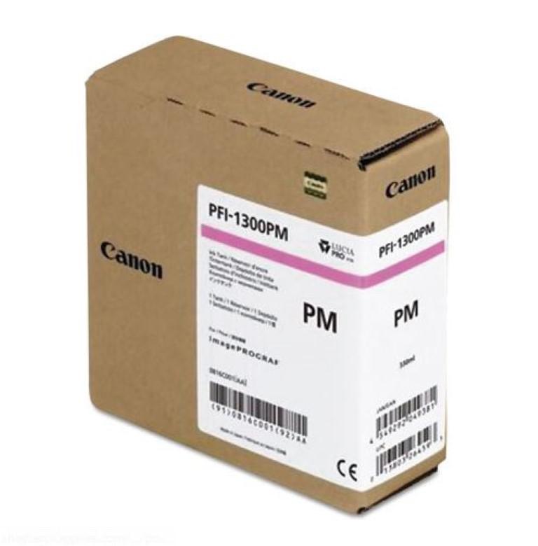 Cartus cerneala Canon PFI-1300PM, photo magenta, capacitate 330ml, pentru Canon imagePROGRAF, PRO-2000, PRO-4000, PRO-4000, PRO-6000S.