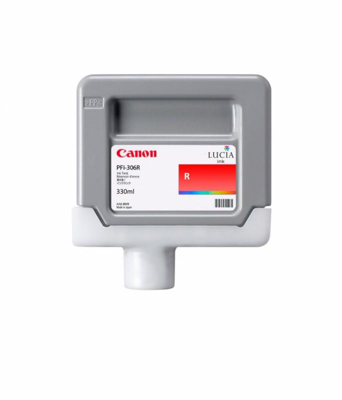 Cartus cerneala Canon PFI-306R, red, capacitate 330ml, pentru Canon  iPF8300/8300S, iPF8400, iPF9400/9400S