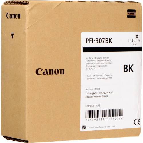 Cartus cerneala Canon PFI-307B, black, capacitate 330ml, pentru Canon iPF830, iPF840, iPF850