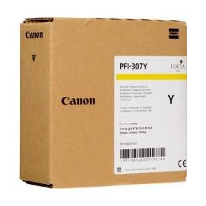 Cartus cerneala Canon PFI-307Y, yellow, capacitate 330ml, pentru Canon iPF830, iPF840, iPF850.