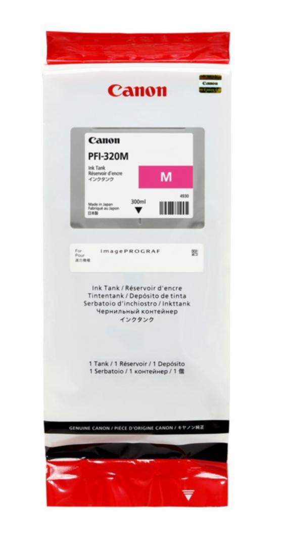 Cartus cerneala Canon PFI-320M, magenta, capacitate 300ml, pentru Canon TM 200/205/300/305.