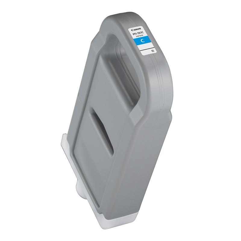 Cartus cerneala Canon PFI-707C, cyan, capacitate 700ml, pentru Canon iPF830, iPF840, iPF850