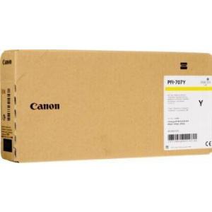 Cartus cerneala Canon PFI-707Y, yellow, capacitate 700ml, pentru Canon iPF830, iPF840, iPF850