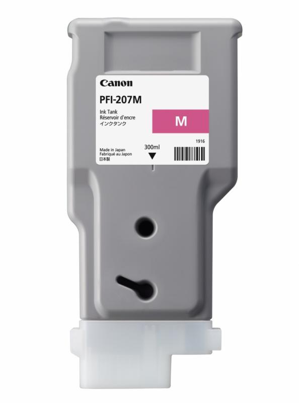 Cartus cerneala Canon PFI-207M, magenta, capacitate 300ml, pentru Canon iPF680/685, iPF780/785